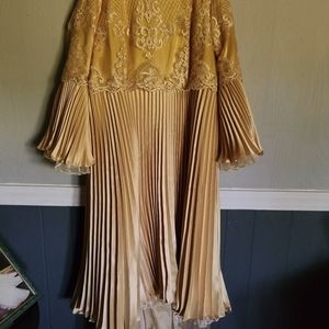 A brand new gold dress